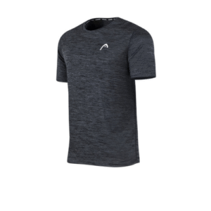 Remera Head Melange Negra